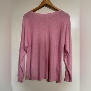 Bianco & Blu made in Italy Pink Women's pullover Sweater Medium wool cashmere